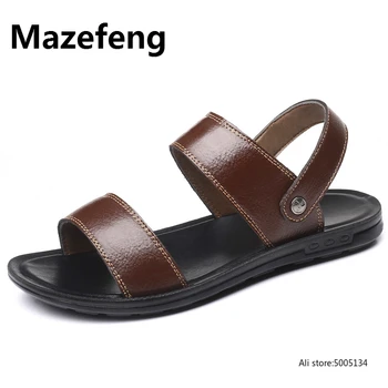 2019 Summer Sandals Men Genuine Leather Classic Roman Open-toed Slipper Outdoor Beach Rubber Summer Shoes Flip Flop Water Sandal
2019 Summer Sandals Men Genuine Leather Classic Roman Open-toed Slipper Outdoor Beach Rubber Summer Shoes Flip Flop Water Sandal
