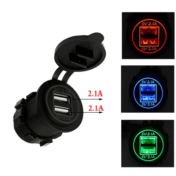 HYZHAUTO 100Pcs 4.2A Car Charger Adapter Dual USB Socket Charger Power For Motorcycle Auto Truck ATV Boat
HYZHAUTO 100Pcs 4.2A Car Charger Adapter Dual USB Socket Charger Power For Motorcycle Auto Truck ATV Boat