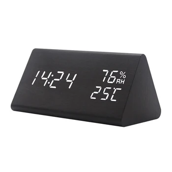 Humidity Displaying Bedroom Electronic Voice Control Table Decor LED Wooden Alarm Clock Adjustable Brightness Time Temperature
Humidity Displaying Bedroom Electronic Voice Control Table Decor LED Wooden Alarm Clock Adjustable Brightness Time Temperature