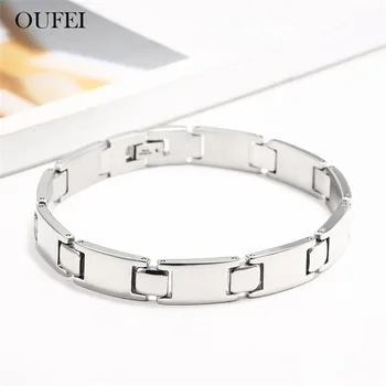 

OUFEI Stainless Steel Jewelry Woman Vogue 2019 Charm Cuff Bracelets Bangles Women Jewellery Accessories Gifts For Women