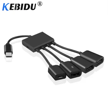 Kebidu OTG 4 Port Type-C USB Hub Cable Power Charging Connector Adapter Cable USB 3.1 Type C to Micro USB Power Charger Cable
Kebidu OTG 4 Port Type-C USB Hub Cable Power Charging Connector Adapter Cable USB 3.1 Type C to Micro USB Power Charger Cable