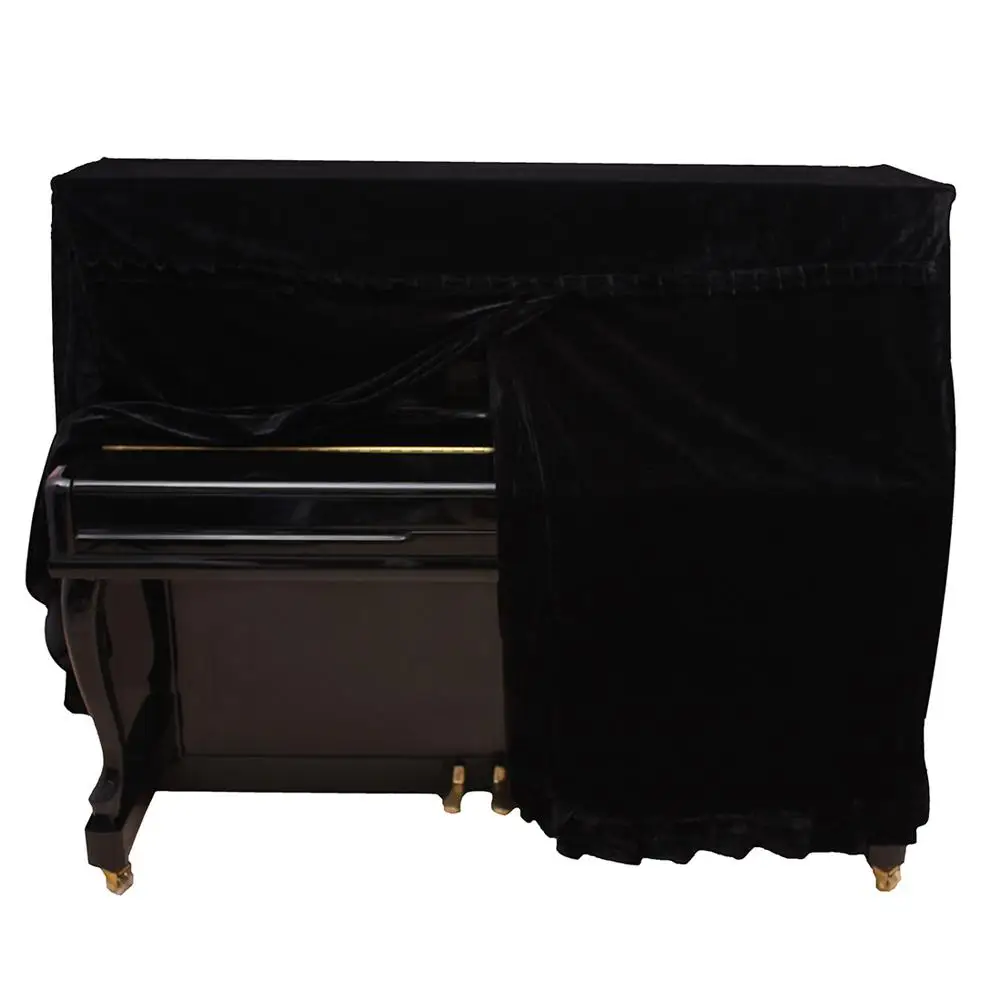 Top selling Golden Velvet Cover Piano Keyboard Cover Dustproof Storage Bag Front Slit with Lace Decor for Piano Dustcover 
Top selling Golden Velvet Cover Piano Keyboard Cover Dustproof Storage Bag Front Slit with Lace Decor for Piano Dustcover