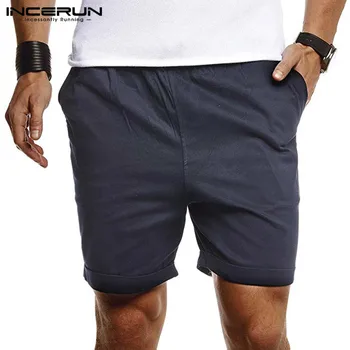 INCERUN Summer Men Shorts Elastic Waist Joggers Solid Color Breathable Streetwear Men Casual Shorts Fashion Short Plus Size 2020
INCERUN Summer Men Shorts Elastic Waist Joggers Solid Color Breathable Streetwear Men Casual Shorts Fashion Short Plus Size 2020
