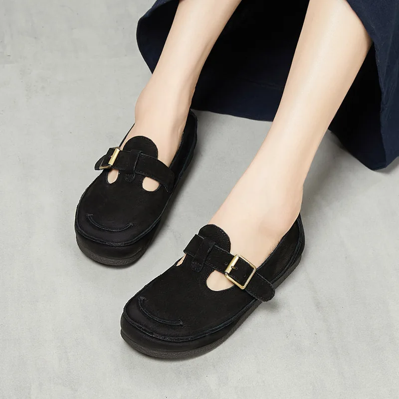 Delphinium 2019 Spring New Style Genuine Leather Breathable Buckle Flat Top Shoes MORI Series Shoes Full-grain Leather Soft Bott
Delphinium 2019 Spring New Style Genuine Leather Breathable Buckle Flat Top Shoes MORI Series Shoes Full-grain Leather Soft Bott