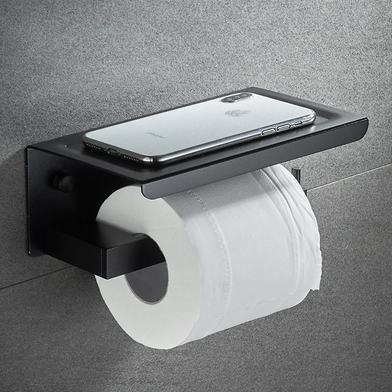 Bathroom fixture Mobile Phone Holder Alumimum Toilet Paper Holder Bathroom Free Punched Roll Stand Bathroom Hardware Pendant
Bathroom fixture Mobile Phone Holder Alumimum Toilet Paper Holder Bathroom Free Punched Roll Stand Bathroom Hardware Pendant