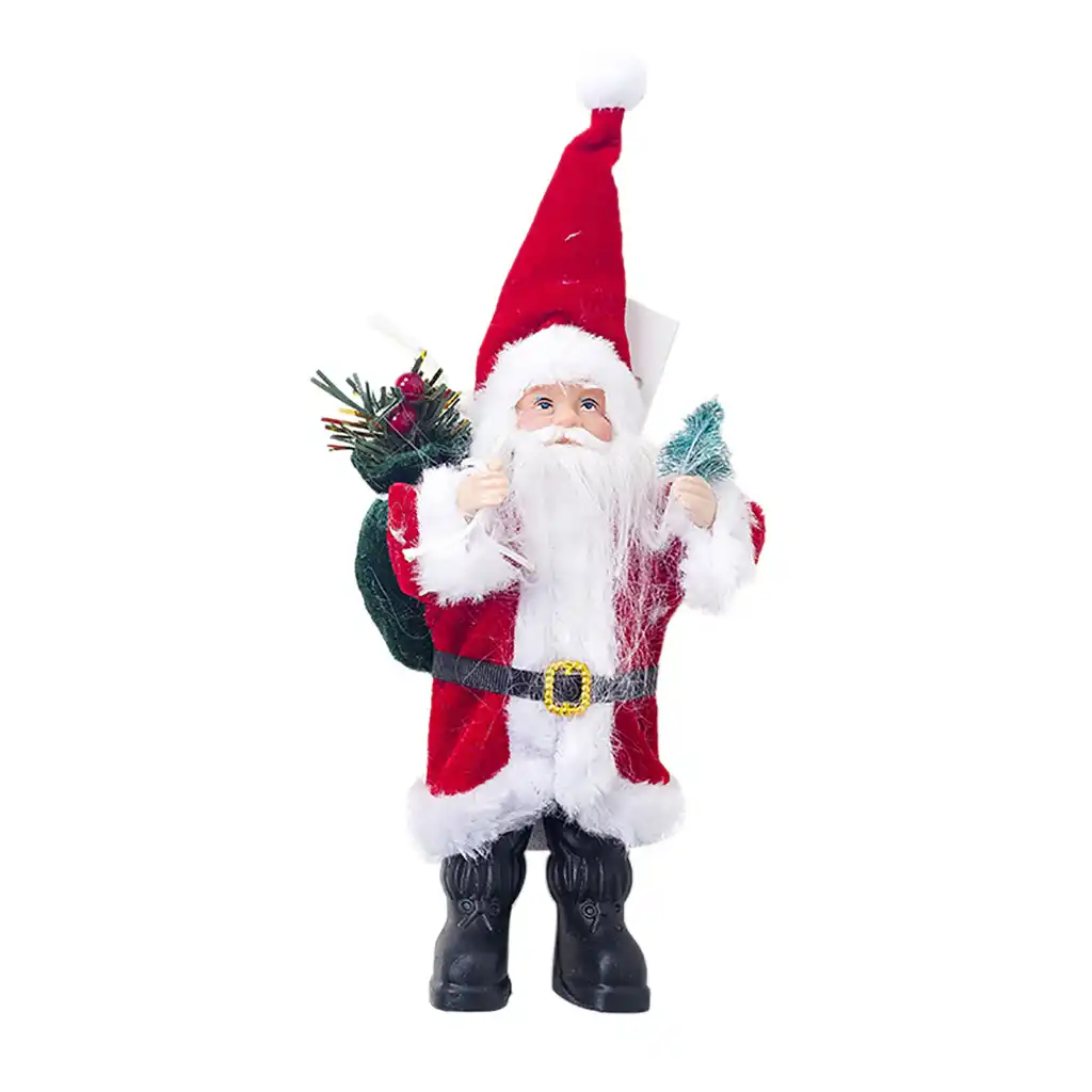 christmas mini santa claus doll table ornament cloth child toys