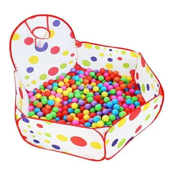 Play Tent with Basketball Hoop-1.2m Hexagon Polka Dot Kids Ball pit Play Pool Tent Carry Tote Indoor and Outdoor toy 
Play Tent with Basketball Hoop-1.2m Hexagon Polka Dot Kids Ball pit Play Pool Tent Carry Tote Indoor and Outdoor toy