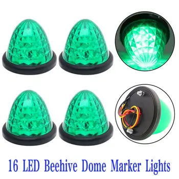 4pcs 16-LED Cab Sleeper Grommet Light Trailer Green Beehive Side Marker Lights 12V Car Round Beehive LED Lights
4pcs 16-LED Cab Sleeper Grommet Light Trailer Green Beehive Side Marker Lights 12V Car Round Beehive LED Lights