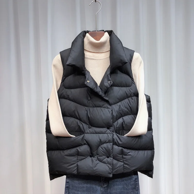 2020 New Autumn and Winter White Down Jacket Women's Ultra-light Warm Vest Down Jacket Women's Sleeveless Vest
2020 New Autumn and Winter White Down Jacket Women's Ultra-light Warm Vest Down Jacket Women's Sleeveless Vest