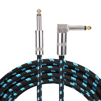 SEWS-Guitar Cable 3M Noiseless Right Angle to Straight 1/4 inch 6.3mm Plugs Retro Braided Instrument Cable Shielding Pro Phono C
SEWS-Guitar Cable 3M Noiseless Right Angle to Straight 1/4 inch 6.3mm Plugs Retro Braided Instrument Cable Shielding Pro Phono C