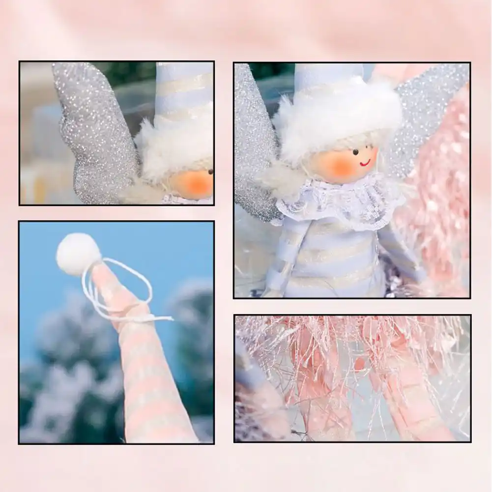 striped holiday cloth angel girl decoration party