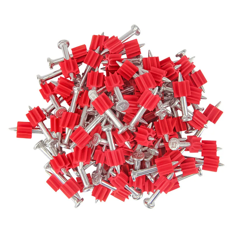 100PCS Hard Cement Wall Steel Nail 27mm-52mm Shoot Nails Hardened Advertising Pegs Picture Frames Fasteners Hardware Accessories
100PCS Hard Cement Wall Steel Nail 27mm-52mm Shoot Nails Hardened Advertising Pegs Picture Frames Fasteners Hardware Accessories