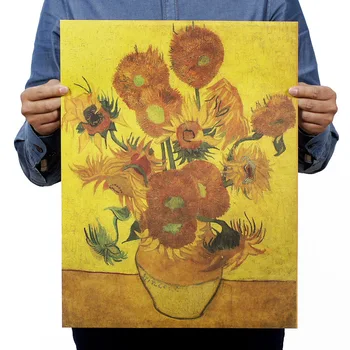 Van Gogh Sunflower Vintage Kraft Paper Classic Movie Poster School Decor Garage Wall Decor Art Retro School Prints 
Van Gogh Sunflower Vintage Kraft Paper Classic Movie Poster School Decor Garage Wall Decor Art Retro School Prints