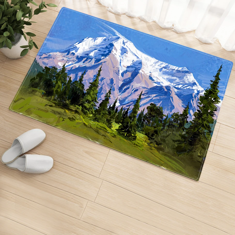 Коврик для ванной «Снежная гора», картина маслом, коврик для входной двери, для гостиной, спальни, прихожей, кухни, Домашний напольный Декор
Коврик для ванной «Снежная гора», картина маслом, коврик для входной двери, для гостиной, спальни, прихожей, кухни, Домашний напольный Декор