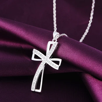 Classic Cross Silver Charms Necklaces & Pendants High Quality Women Sterling Silver 925 Cross Pendant Fine Jewelry 
Classic Cross Silver Charms Necklaces & Pendants High Quality Women Sterling Silver 925 Cross Pendant Fine Jewelry