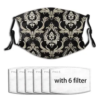 Black Damask Floral Washable Reusable Anti-Pollution Fashiopn Printed Face Mouth Mask Anti-Dust Washable Adults Masks Masque
Black Damask Floral Washable Reusable Anti-Pollution Fashiopn Printed Face Mouth Mask Anti-Dust Washable Adults Masks Masque