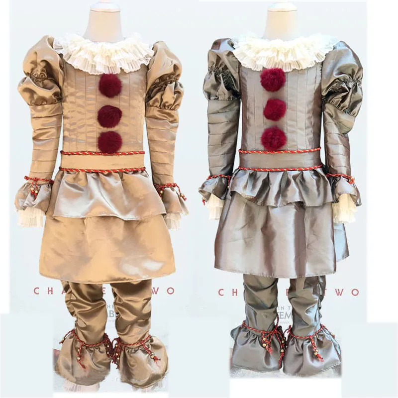 Movie Stephen King's It Pennywise Cosplay Costumes Kids The Clown Clothing Set Children Halloween Uniform Suit Carnival Party
Movie Stephen King's It Pennywise Cosplay Costumes Kids The Clown Clothing Set Children Halloween Uniform Suit Carnival Party