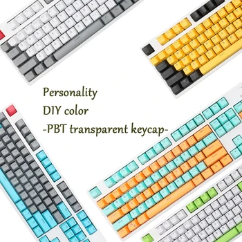 PBT English Languag 104 Keyboard Keycap Full Set Of Key Cap Double Color Translucent Various Color Selection Mechanical Keyboard
PBT English Languag 104 Keyboard Keycap Full Set Of Key Cap Double Color Translucent Various Color Selection Mechanical Keyboard