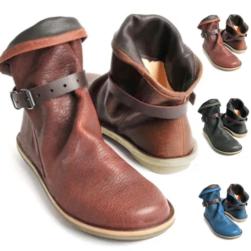 Winter Boots Women Boots Flat Solid Plus Size Round Toe Boots Round Toe Ankle Bootie Cowboy Slip-on Warm Leisure Shoe
Winter Boots Women Boots Flat Solid Plus Size Round Toe Boots Round Toe Ankle Bootie Cowboy Slip-on Warm Leisure Shoe