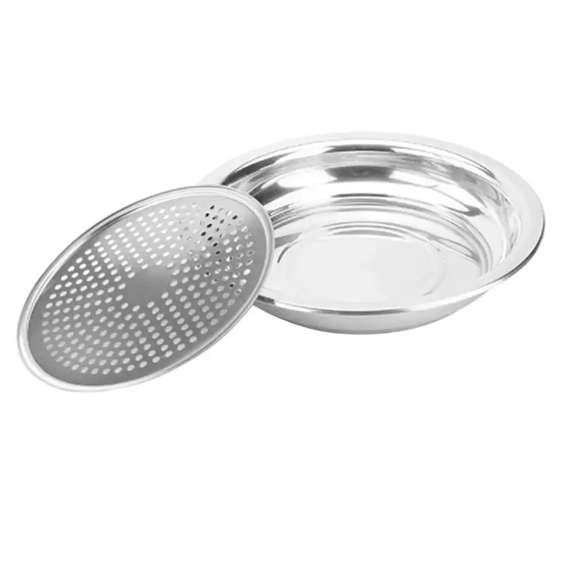 Stainless Steel Dumpling Dish Multifunction Round Double Layer Disk Steaming Tray Draining Strainer Plates Vegetable Dish
Stainless Steel Dumpling Dish Multifunction Round Double Layer Disk Steaming Tray Draining Strainer Plates Vegetable Dish