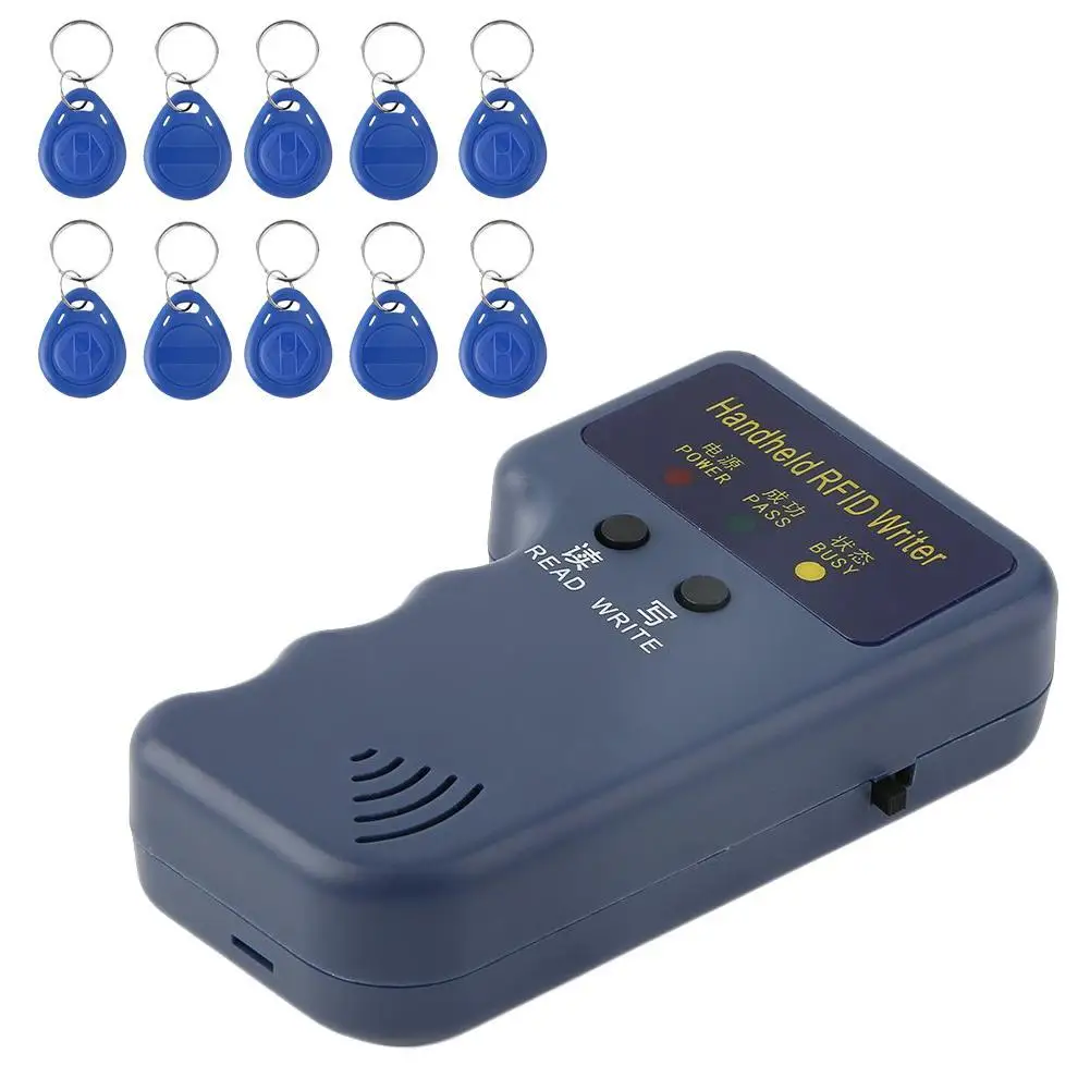 Handheld 125Khz EM4100 RFID Copier Writer Reader +10pcs Tags Id Card Copier Card Copier Rfid Card Copier
Handheld 125Khz EM4100 RFID Copier Writer Reader +10pcs Tags Id Card Copier Card Copier Rfid Card Copier