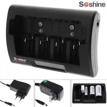 Soshine Universal LCD Display Battery Charger 12-18V DC for Ni-MH / Ni-Cd / AA / AAA /9V / D Battery with EU /US Plug
Soshine Universal LCD Display Battery Charger 12-18V DC for Ni-MH / Ni-Cd / AA / AAA /9V / D Battery with EU /US Plug
