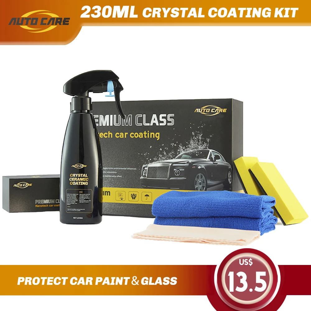 230ml Crystal Car Coating Kit Hydrophobic Liquid Glass Nano tech Glass Protectant Rain Water Repel Car Window Paint Prot
230ml Crystal Car Coating Kit Hydrophobic Liquid Glass Nano tech Glass Protectant Rain Water Repel Car Window Paint Prot