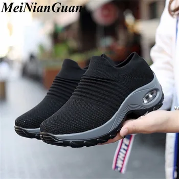 Woman Light Flat Shoes Ladies Mesh Black Sneakers Female Comfort Sock Shoe Popular Women's Summer Shoes Trendy Women Shoe L16 
Woman Light Flat Shoes Ladies Mesh Black Sneakers Female Comfort Sock Shoe Popular Women's Summer Shoes Trendy Women Shoe L16