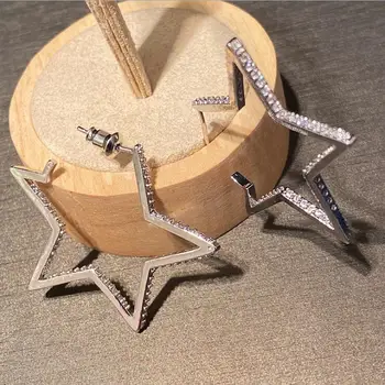 Pentagram earrings inlaid zirconiu stars geometric cool girls shiny rhinestone ear accessories
Pentagram earrings inlaid zirconiu stars geometric cool girls shiny rhinestone ear accessories