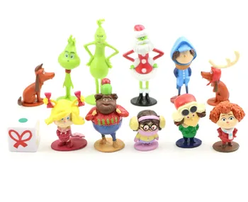 12pcs/lot Action Figure Toys Christmas Grinch Max Dog Cartoon Cindy Martha PVC Model Doll 4-9cm Toys For Kids Christmas Gifts 
12pcs/lot Action Figure Toys Christmas Grinch Max Dog Cartoon Cindy Martha PVC Model Doll 4-9cm Toys For Kids Christmas Gifts