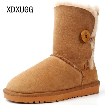 2020 Fashion Top Quality Woman Snow Boots Genuine Sheepskin Leather Women Boots 100% Natural Fur Warm Wool Winter Boots Shoes 
2020 Fashion Top Quality Woman Snow Boots Genuine Sheepskin Leather Women Boots 100% Natural Fur Warm Wool Winter Boots Shoes