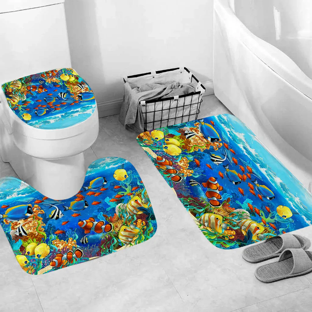 3pcs Bathroom Accessories Sets Non-slip Ocean Style Suction Grip Bath Mat Toilet Bathroom Kitchen Carpet Doormats Decor Для Ванн
3pcs Bathroom Accessories Sets Non-slip Ocean Style Suction Grip Bath Mat Toilet Bathroom Kitchen Carpet Doormats Decor Для Ванн