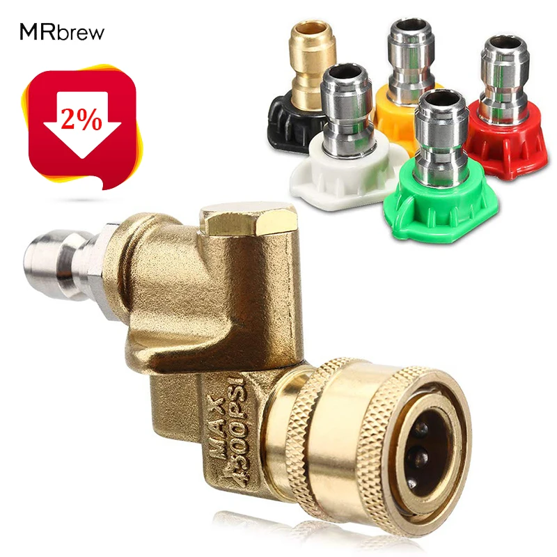 Pressure Washer Tip Set 2.5GPM, 4500PSI Quick Connect Swivel Coupler,5 Multiple Degrees Washing Spray Nozzle Tips 1/4 Garden
Pressure Washer Tip Set 2.5GPM, 4500PSI Quick Connect Swivel Coupler,5 Multiple Degrees Washing Spray Nozzle Tips 1/4 Garden