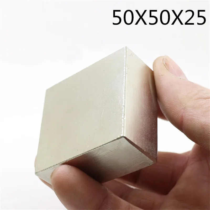 1pc high quality rare earth permanent magnet square magnet 50x50x25mm square neodymium magnet block super strong magnetic force
1pc high quality rare earth permanent magnet square magnet 50x50x25mm square neodymium magnet block super strong magnetic force