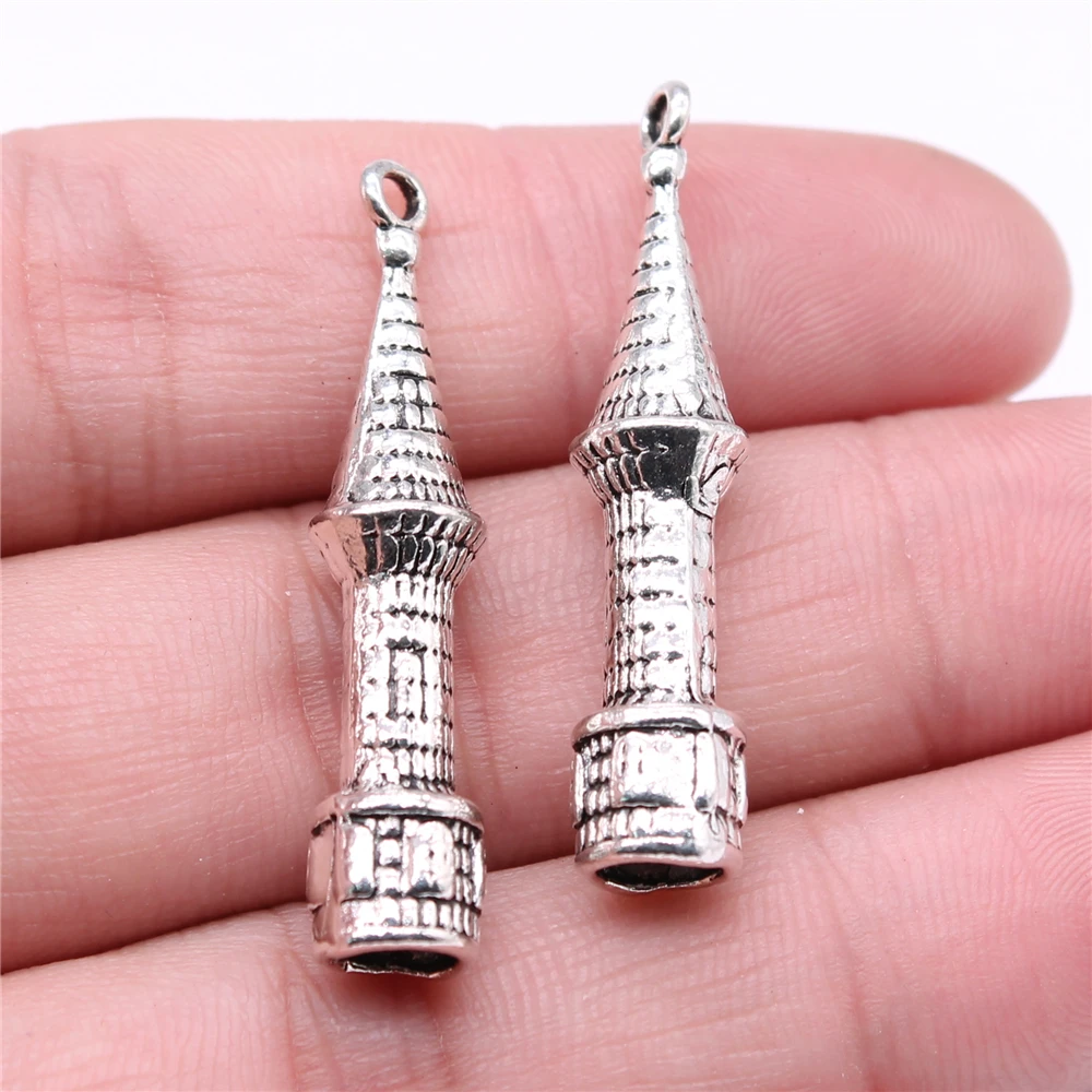 WYSIWYG 2pcs 41x10x10mm Castle Charms Antique Silver Color Pendant Charms For Jewelry Making Jewelry Accessories
WYSIWYG 2pcs 41x10x10mm Castle Charms Antique Silver Color Pendant Charms For Jewelry Making Jewelry Accessories