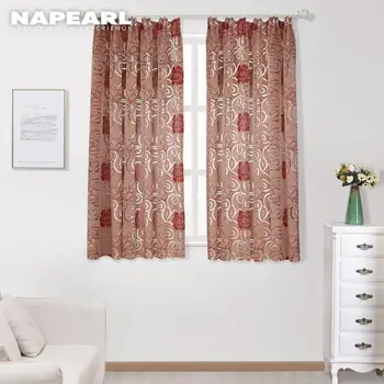 NAPEARL Ready Made Short Drapes Double Color Curtains for Kitchen Windows Floral Jacquard Drops Bedroom Tape Style Semi
NAPEARL Ready Made Short Drapes Double Color Curtains for Kitchen Windows Floral Jacquard Drops Bedroom Tape Style Semi