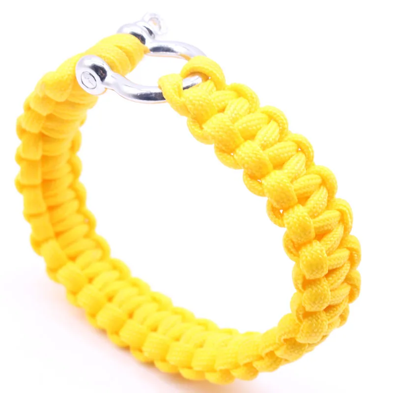 Metal buckle Emergency Paracord Bracelet Plaited Rope EDC Survival Parachute Bracelet Camping Emergency Tactical Umbrella Rope
Metal buckle Emergency Paracord Bracelet Plaited Rope EDC Survival Parachute Bracelet Camping Emergency Tactical Umbrella Rope
