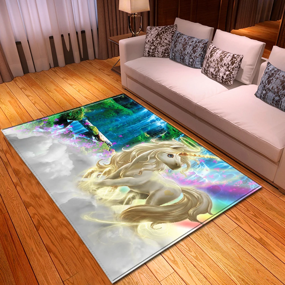 Cartoon Beatuful Unicorn Carpet Home Decor Area Rugs Soft Flannel Girls Bedroom Rugs Children Play Mat Living Room Carpets
Cartoon Beatuful Unicorn Carpet Home Decor Area Rugs Soft Flannel Girls Bedroom Rugs Children Play Mat Living Room Carpets