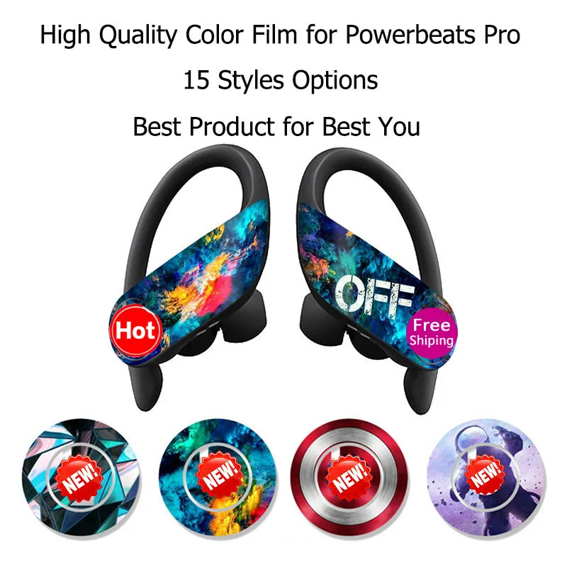 High Quality Cellphone Mall Earphone Tools Wireless Earphones Protective Film Scratch-Proof Sticker for Powerbeats Pro 15 Colors
High Quality Cellphone Mall Earphone Tools Wireless Earphones Protective Film Scratch-Proof Sticker for Powerbeats Pro 15 Colors