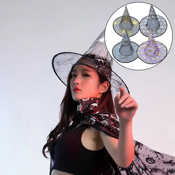 Besegad 4PCS Fashion Witch Wizard Pointed Gauze Hats for Kids Children Halloween Party Cosplay Role Play Costumes Random Colors
Besegad 4PCS Fashion Witch Wizard Pointed Gauze Hats for Kids Children Halloween Party Cosplay Role Play Costumes Random Colors