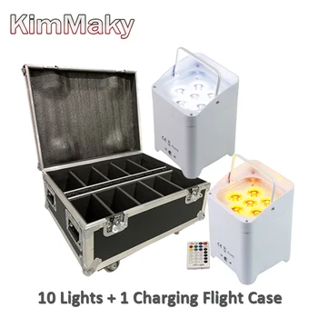 10lights with case Wireless remote control uptlight Battery-Operated LED Wash Uplight Fixture 6pcs 18w Wireless DMX Cabe Par
10lights with case Wireless remote control uptlight Battery-Operated LED Wash Uplight Fixture 6pcs 18w Wireless DMX Cabe Par