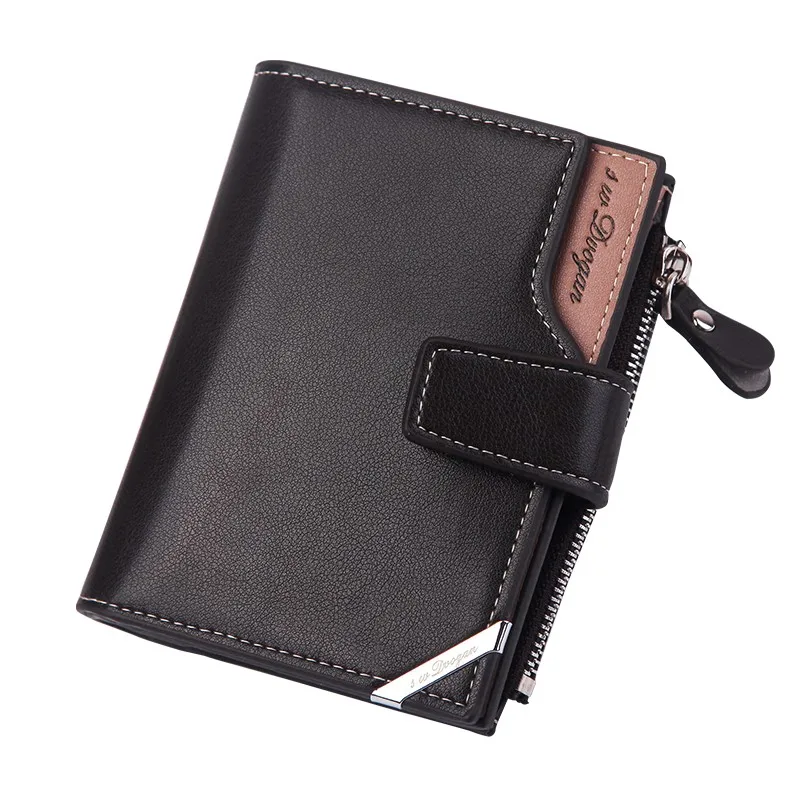 Fashion Leather Wallet Men's Solid Color Long Retro Vintage Style Card Bag #YL5 | Багаж и сумки