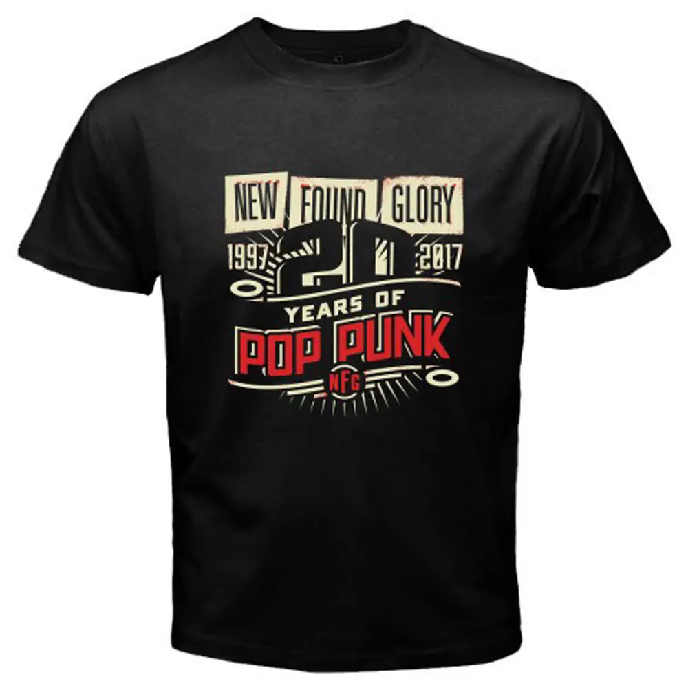 Новинка Мужская черная футболка с логотипом Found Glory 20 лет поп-панк-тура размер S-3XL