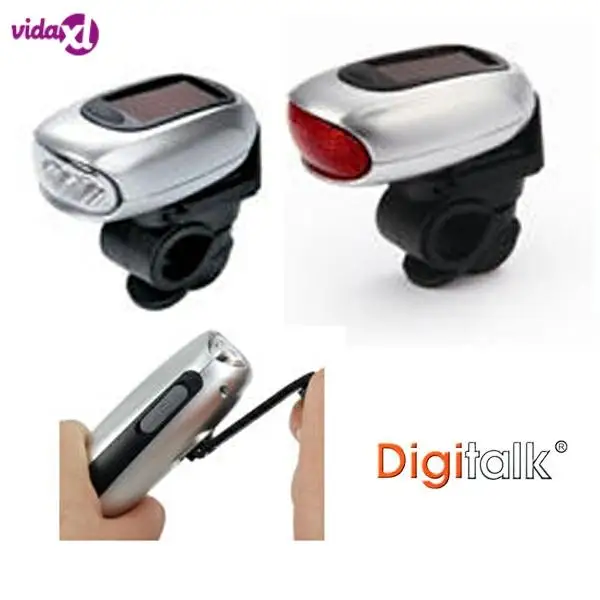 Dynamo Solar LED Bicycle Lamps (Front And Rear) Wind Up Dynamo Bicycle Lights With 3 Ultra Bright LED'S Solar Charging A2
Dynamo Solar LED Bicycle Lamps (Front And Rear) Wind Up Dynamo Bicycle Lights With 3 Ultra Bright LED'S Solar Charging A2