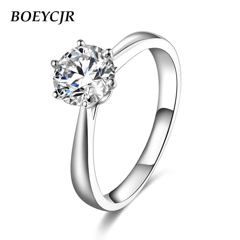 BOEYCJR 925 Silver 1ct F color Moissanite VVS Engagement Wedding Diamond Ring With national certificate for Women Adjustable
BOEYCJR 925 Silver 1ct F color Moissanite VVS Engagement Wedding Diamond Ring With national certificate for Women Adjustable