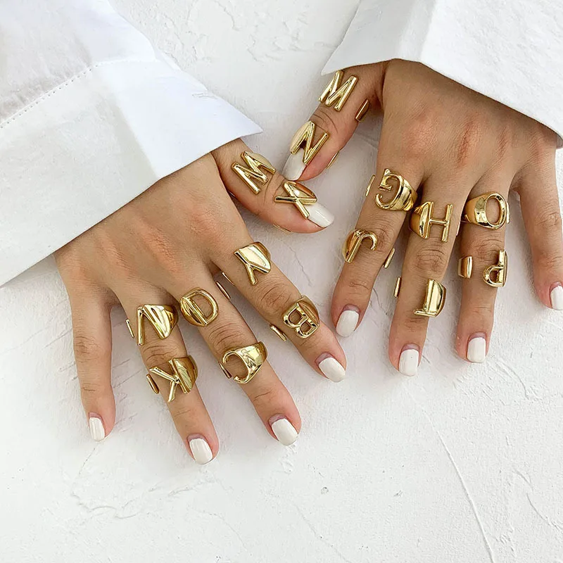 Initial Trendy Letter C Gold Color Metal Adjustable Opening Ring Initials Name Alphabet Female Party Chunky Wide Trendy Jewelry
Initial Trendy Letter C Gold Color Metal Adjustable Opening Ring Initials Name Alphabet Female Party Chunky Wide Trendy Jewelry