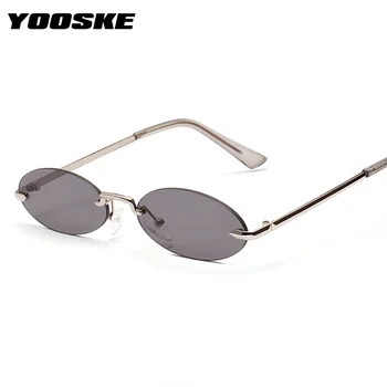 YOOSKE Brand Rimless Sunglasses Women Retro Fashion Oval Sun Glasses Men Metal Frame Clear Lens Eyeglasses Ladies Shades UV400
YOOSKE Brand Rimless Sunglasses Women Retro Fashion Oval Sun Glasses Men Metal Frame Clear Lens Eyeglasses Ladies Shades UV400