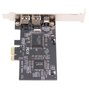 PCI Express Firewire Adapter 3 Port 1394A Expansion Card External Controller For PCI-E For Desktop PC And DV Connection
PCI Express Firewire Adapter 3 Port 1394A Expansion Card External Controller For PCI-E For Desktop PC And DV Connection