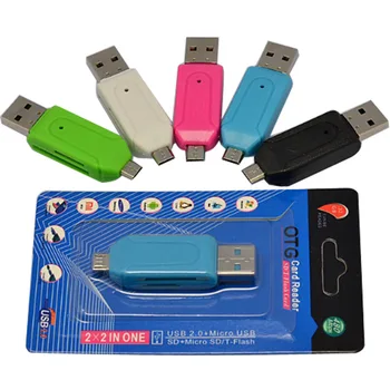 Dual Purpose OTG Card Reader Mobile Card Reader Multi-functional Two-in-One Card Reader Direct Reading TF/SD Card
Dual Purpose OTG Card Reader Mobile Card Reader Multi-functional Two-in-One Card Reader Direct Reading TF/SD Card