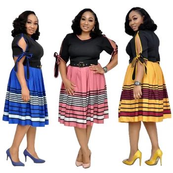 New style African Women clothing Dashiki fashion elastic Printed dress size M L XL XXL YWQ672 
New style African Women clothing Dashiki fashion elastic Printed dress size M L XL XXL YWQ672